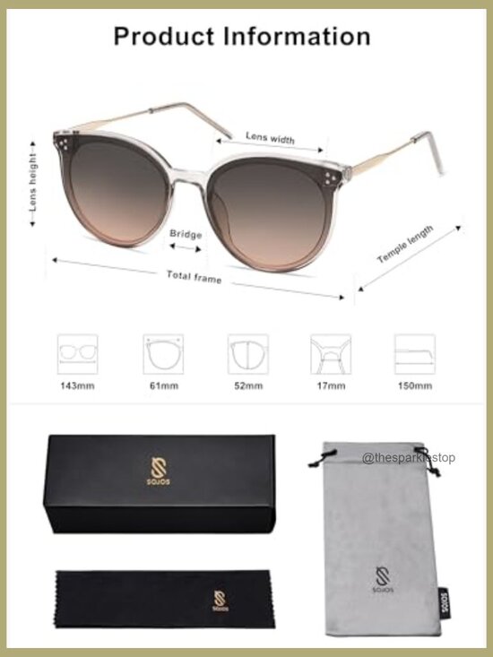 Classic Trendy Round Sunglasses Oversized Large Shades UV400 Protection main image 7